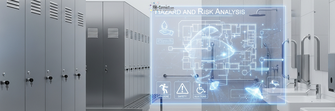 Risikoanalyse betrieblicher Sanitär‑ und Umkleideräume mit Fokus auf Gefährdungen und Sicherheitsplanung